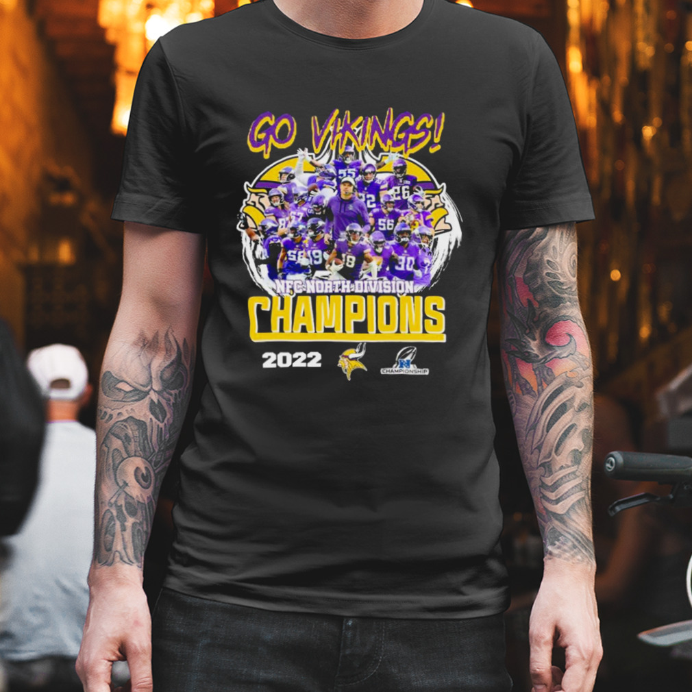 Minnesota Vikings NFC North Champions 2022 Go Vikings Signatures Shirt