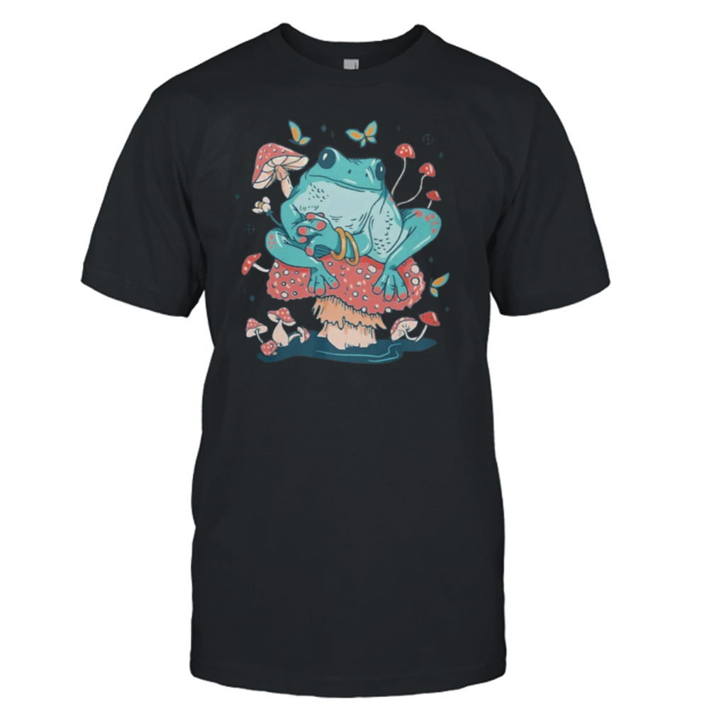 Mushroom Cottagecore Frog Cottage Core Shirt
