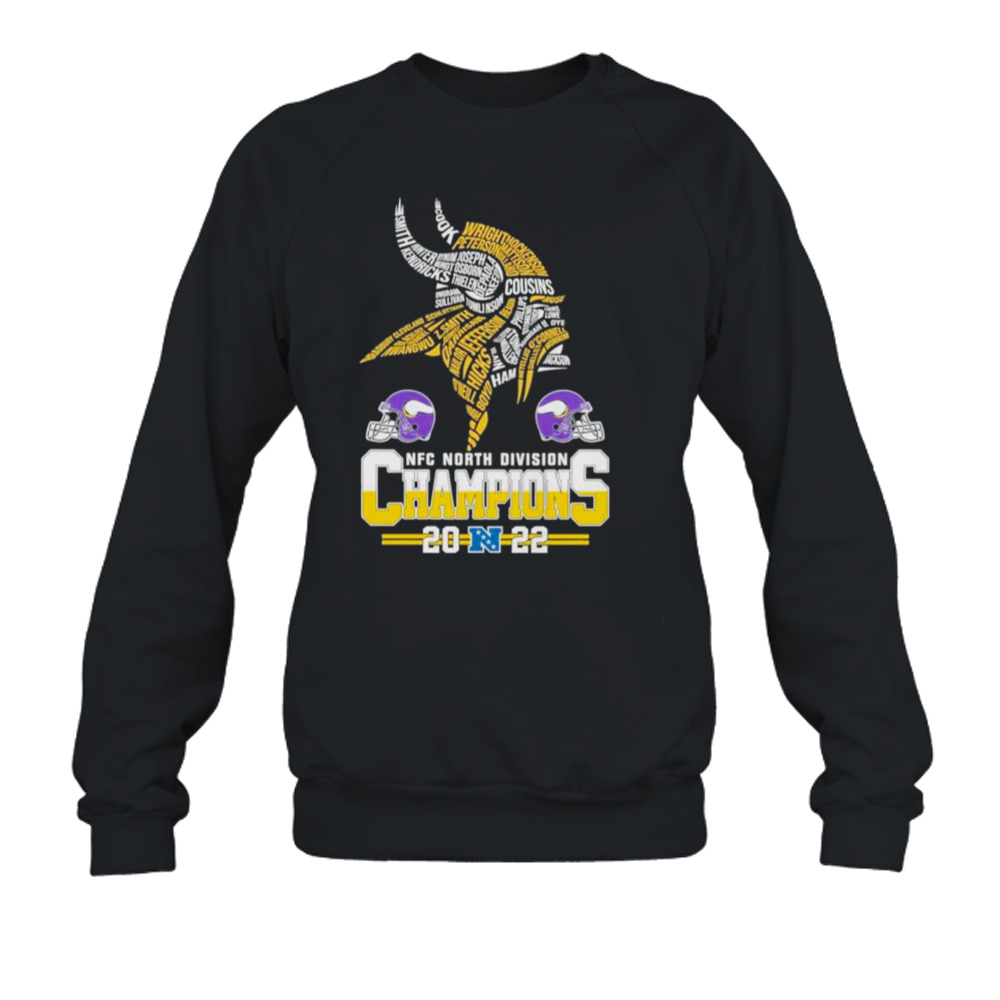 Minnesota Vikings NFC North Division Champions 2022 T-Shirt Adult