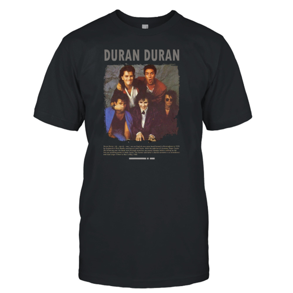 New Wave Retro Band Duran Duran shirt