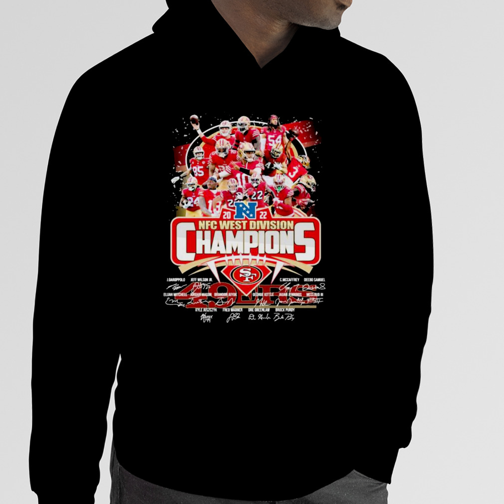 Signatures San Francisco 49ers 2022 NFC west champions shirt, hoodie,  sweater, long sleeve and tank top