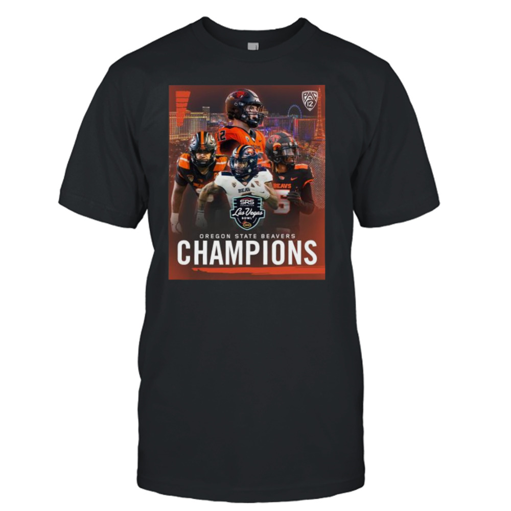 Oregon State Beavers 2022 Las Vegas Bowl Champions final shirt