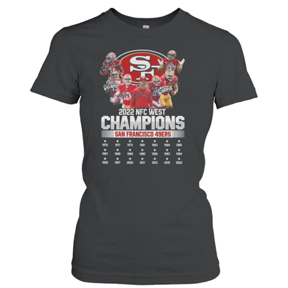 Premium san Francisco 49ers 2022 NFC west champions shirt, hoodie