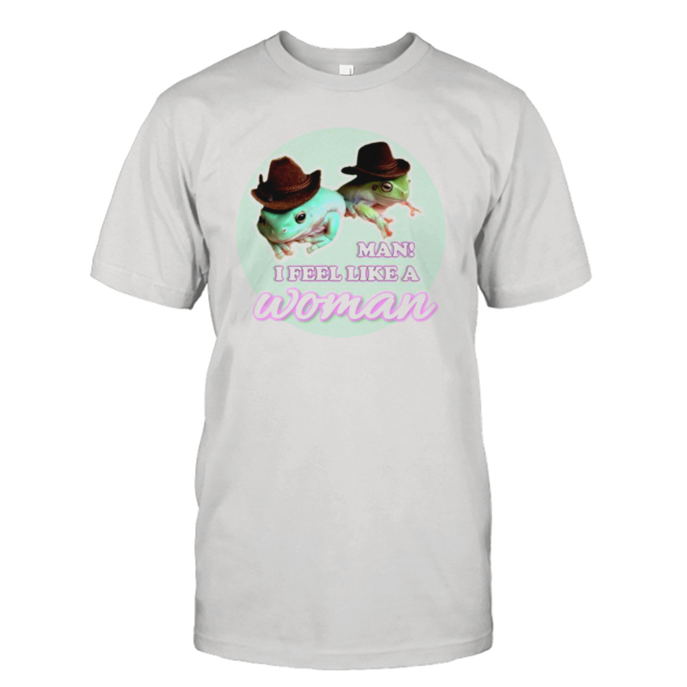 Shania Twain Frog Cowboy Hat Man I Feel Like A Woman shirt