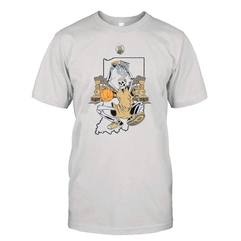 Skeleton Gold Bloods Basketball shirt