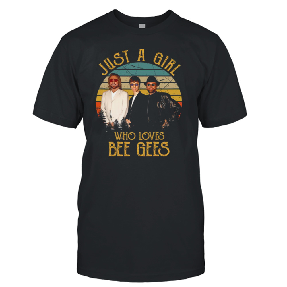 Vintage Just A Girl Who Loves Bee Gees shirt