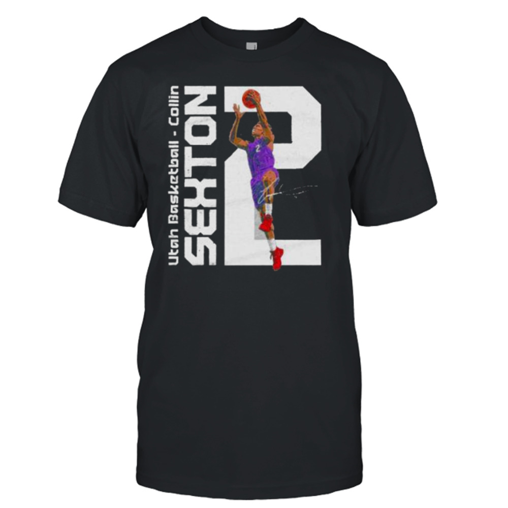 collin Sexton Utah Jazz basketball vertical number 2 shirt