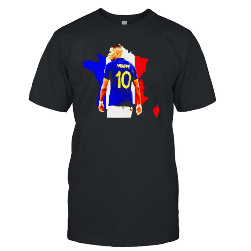 mbappe France soccer flag shirt