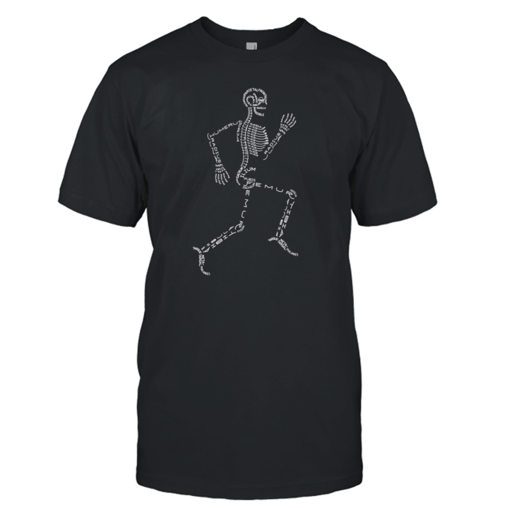 Chiropractic Memes Running Human Skeleton shirt