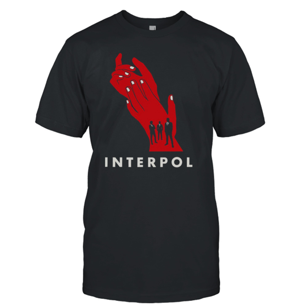 Interpol Band Hands Red shirt