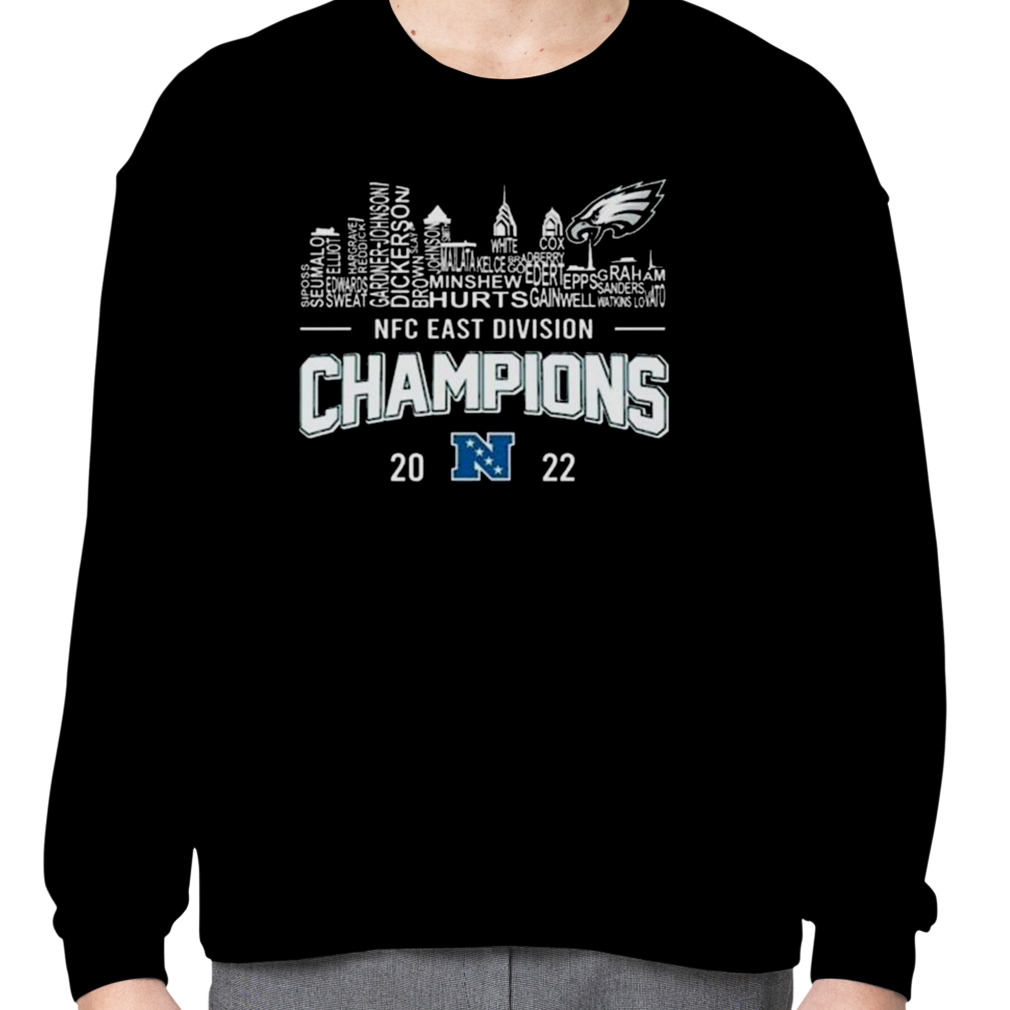 2022 Nfc East Division Champions Philadelphia Eagles Players Skylines  Shirt, hoodie, sweater, long sleeve and tank top