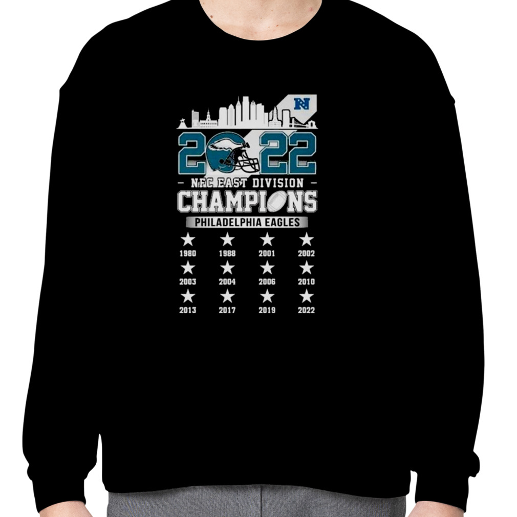 2022 NFC East Champions Philadelphia Eagles Skyline Shirt - Limotees