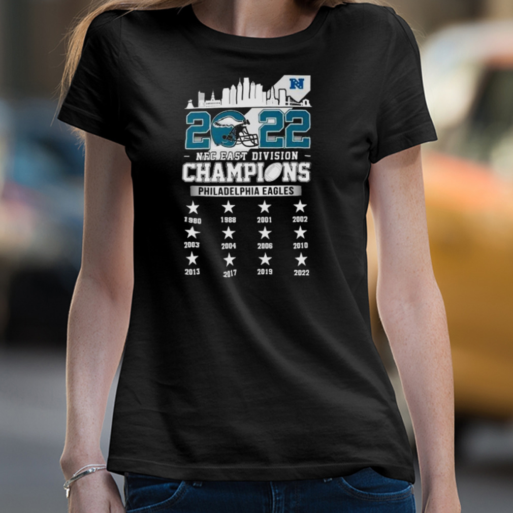 Philadelphia Eagles 2022 NFC East division champions skyline shirt