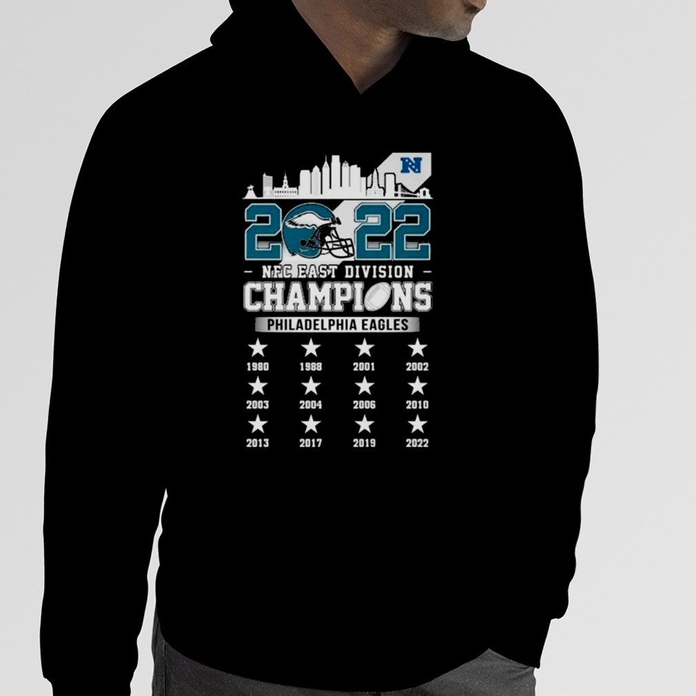 Philadelphia Eagles 2022 NFC East division champions skyline shirt, hoodie,  sweater and v-neck t-shirt