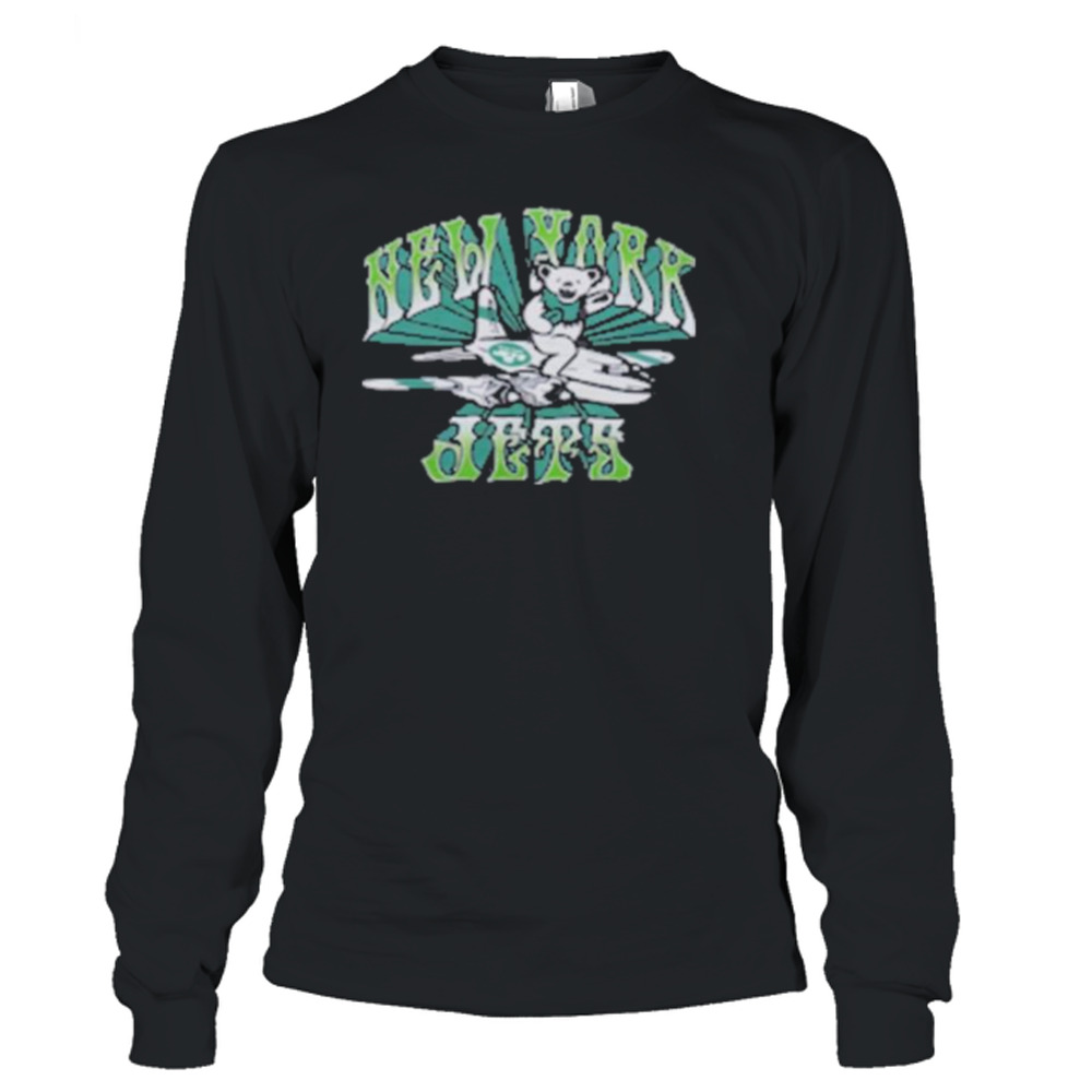 NFL x Grateful Dead x New York Jets Hoodie from Homage. | Officially Licensed Vintage NFL Apparel from Homage Pro Shop.