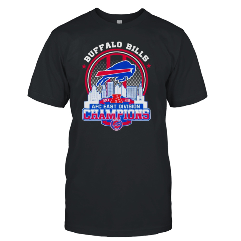 Buffalo Bill 2022 AFC East Division Champions city skyline shirt