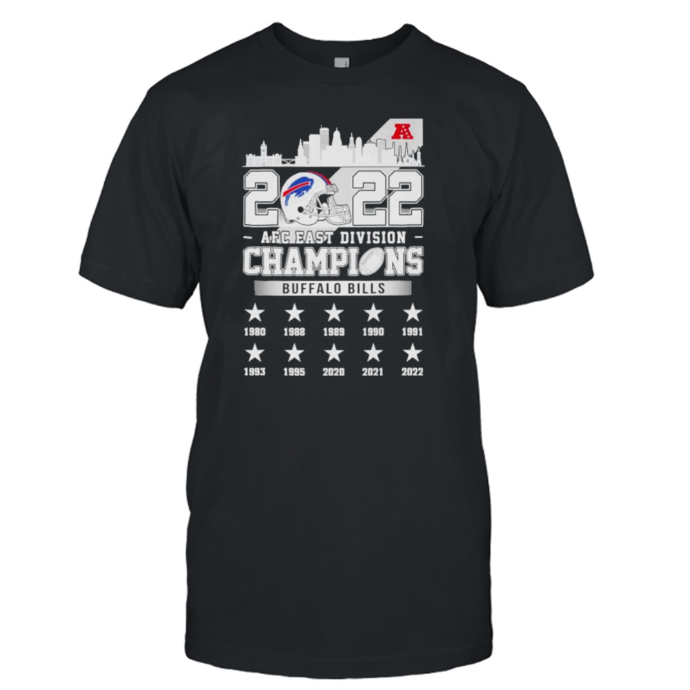 Buffalo Bills 2022 Afc East Division Champions 1980 2022 Shirt