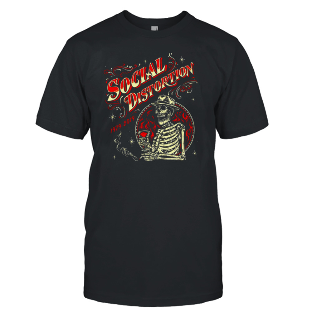 Cowpunk Punk Rock Social Distortion Band Music 1979 2019 shirt