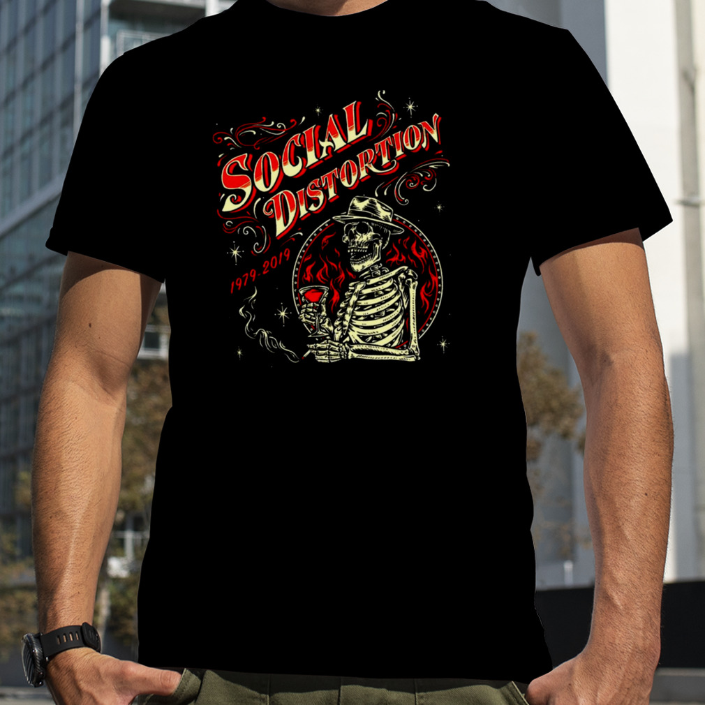Cowpunk Punk Rock Social Distortion Band Music 1979 2019 shirt