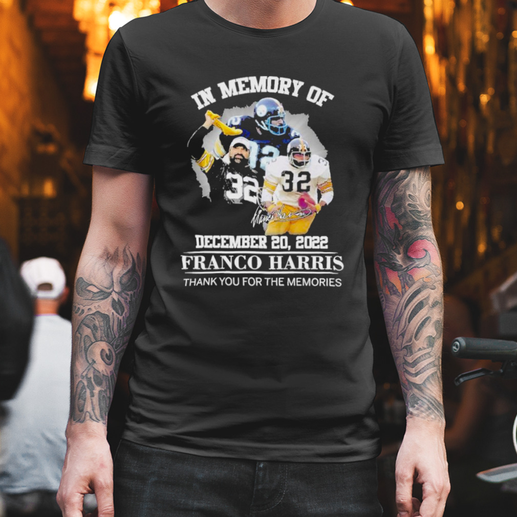 Franco Harris Pittsburgh Steelers 1950-2022 signature shirt, hoodie,  sweater and long sleeve