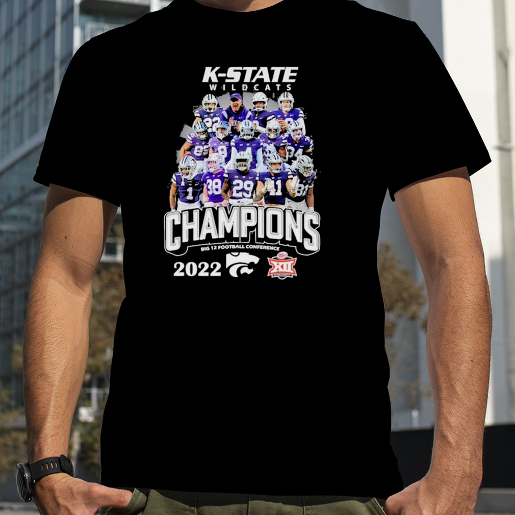 K-state Wildcats 2022 Champions Big 12 Football Conference Shirt