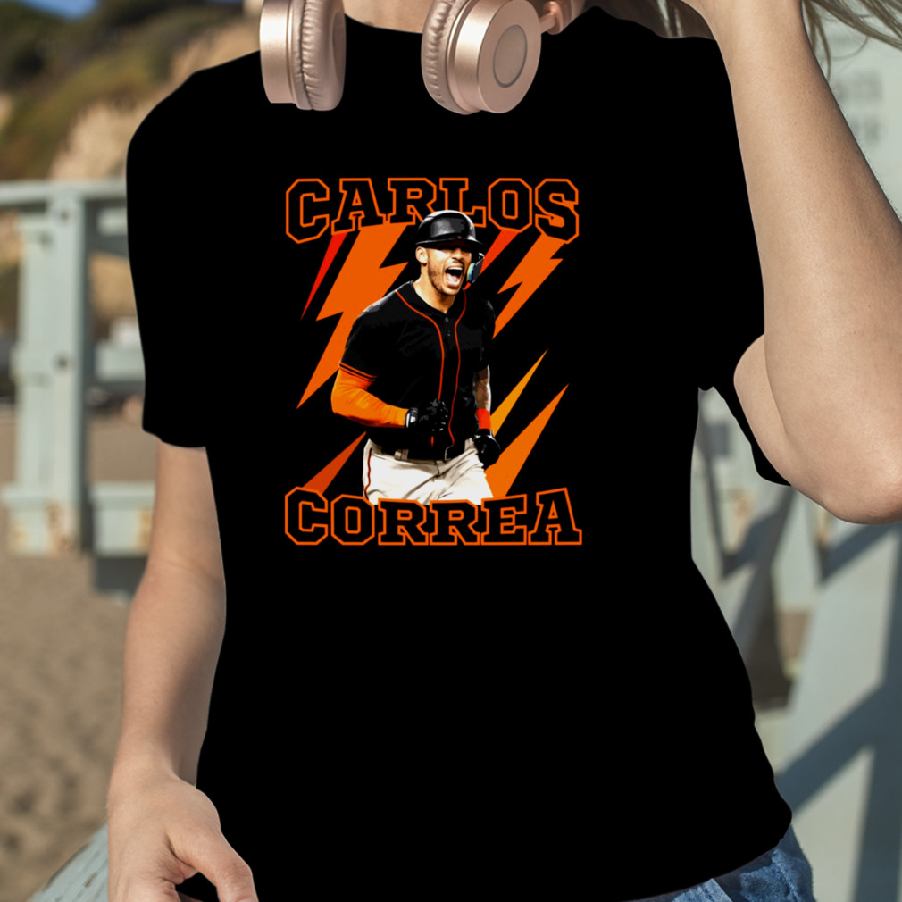 Orange Thunder Baseball Carlos Correa Design Unisex T-Shirt - Teeruto in  2023