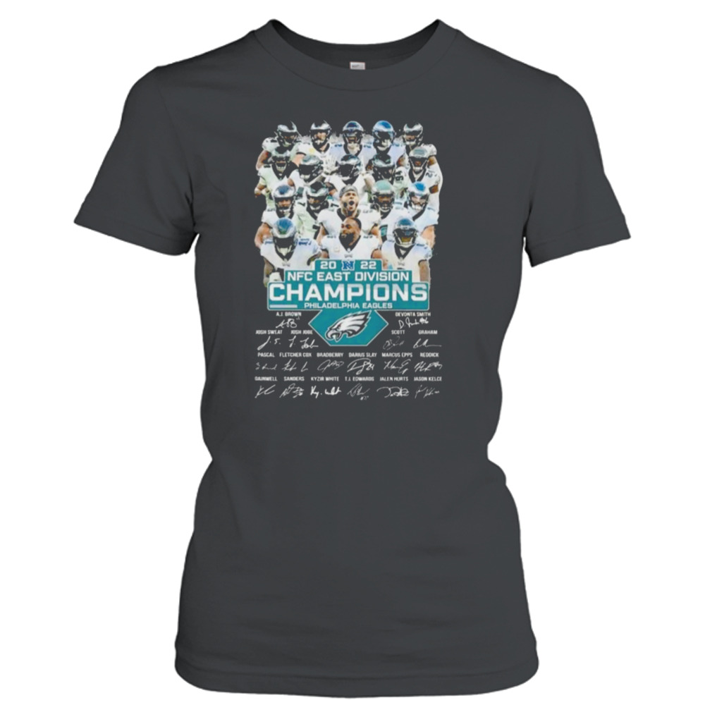 Philadelphia Eagles 2022 Nfc East Division Champions Signatures