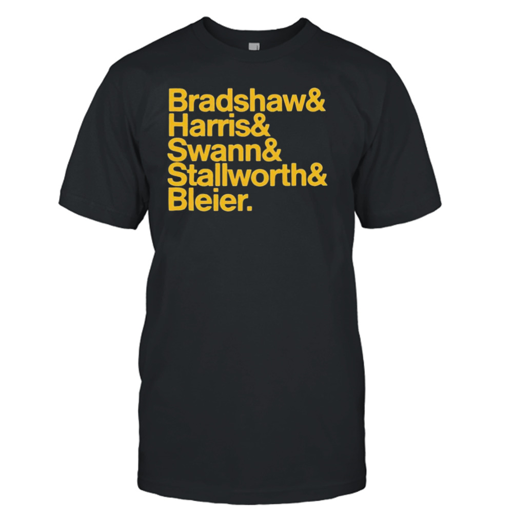 Pittsburgh Steelers Bradshaw Harris Swann Stallworth Bleier Shirt