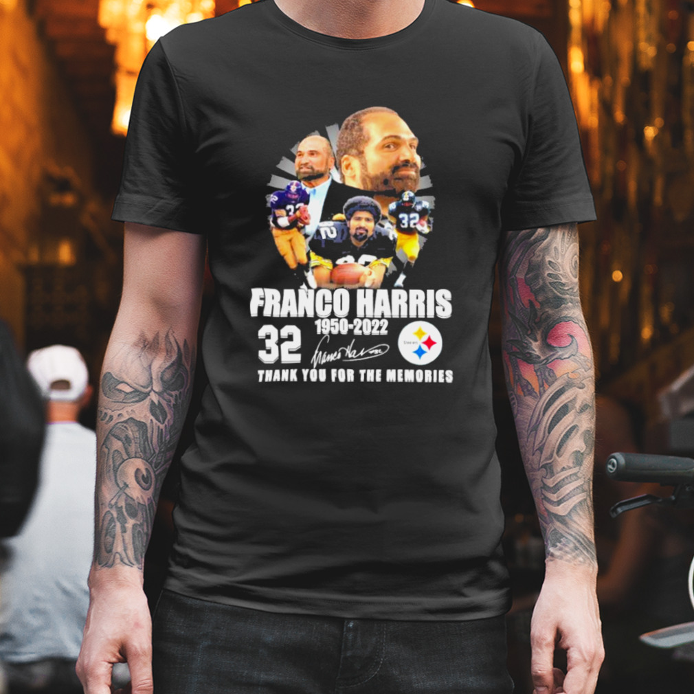 Rip Franco Harris Thank You For The Memories 1950 2022 shirt