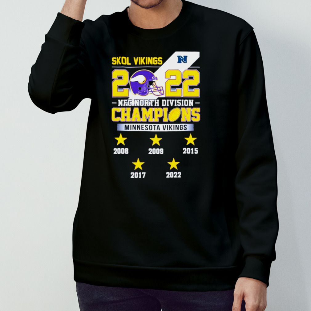 Skol Vikings 2022 Nfc North Division Champions Minnesota Vikings 2008-2022  Shirt, hoodie, sweater and long sleeve