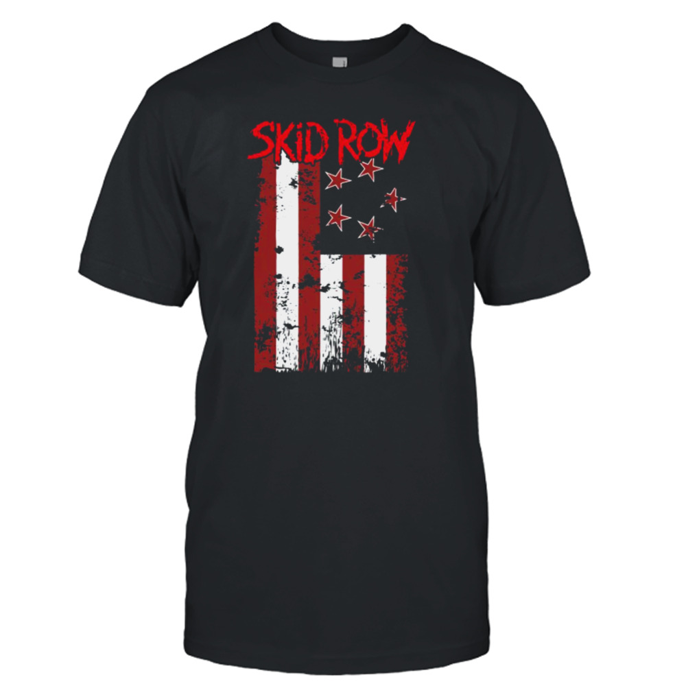 The Flag Skid Row Band Grunge Texture shirt