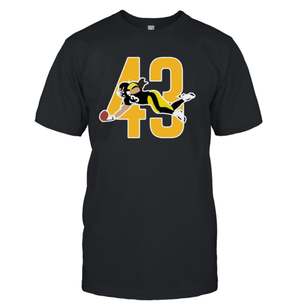 The Steel Curtain #43 Troy Polamalu Pittsburgh Steelers Team shirt