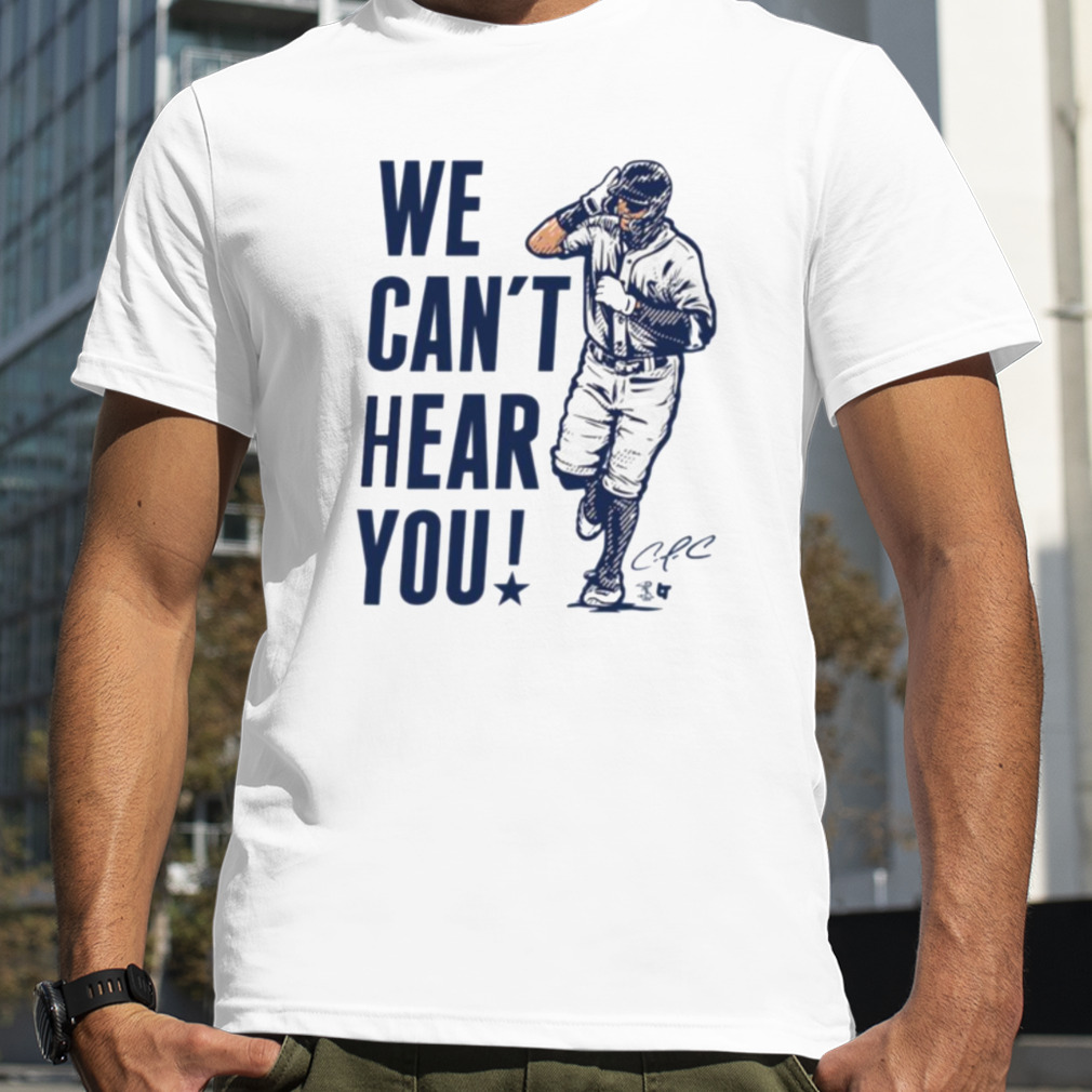 Officially Licensed Carlos Correa - We Can't Hear You T-Shirt