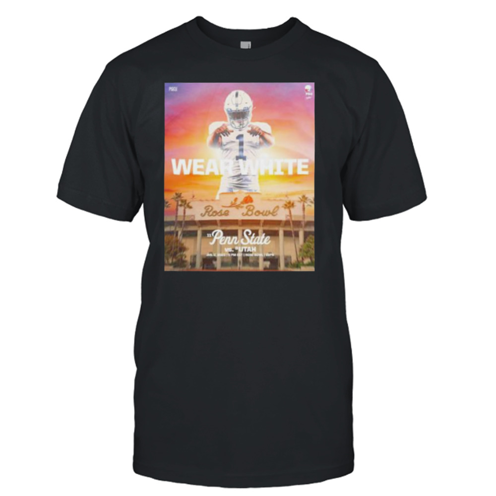 wear White Rose bowl Pen State vs Utah 2023 shirt