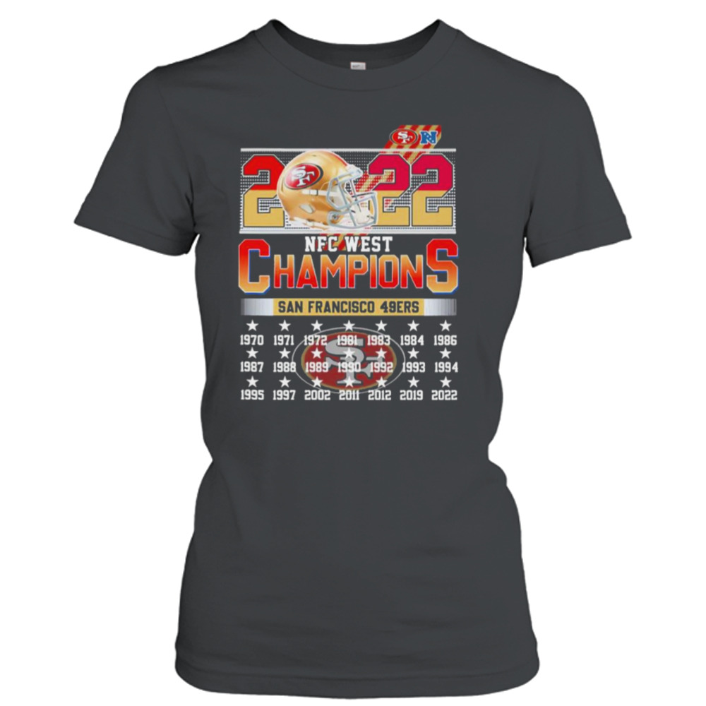 2022 NFC West Champions San Francisco 49ers 1970-2022 Shirt