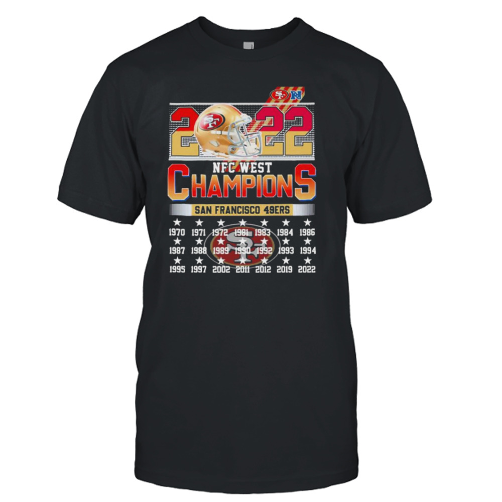 2022 NFC West Champions San Francisco 49ers 1970-2022 Shirt