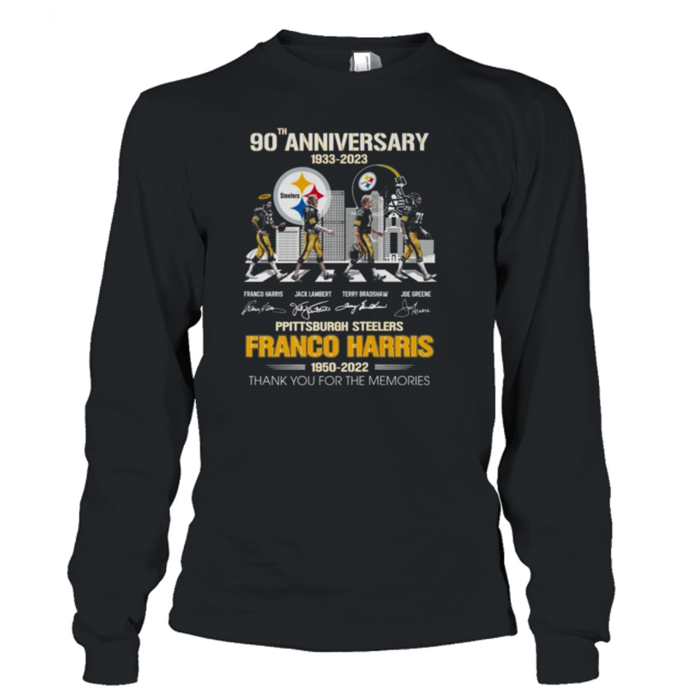 Official franco Harris 1950-2022 #32 Thank You For The Memories Signature  T-shirt - 2020 Trending Tees