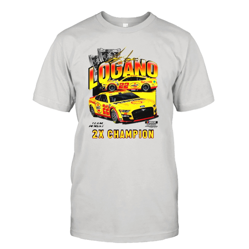 Joey Logano Team Penske Two-Time NASCAR Cup T-Shirt