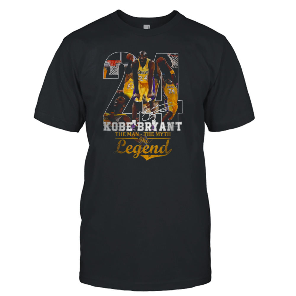 Kobe Bryant The Man THe Myth The Legend Signature 24 Shirt