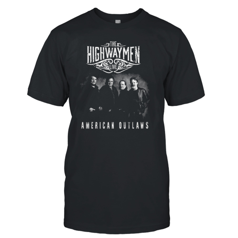 Live The Highwaymen American Outlaws Band Vintage shirt