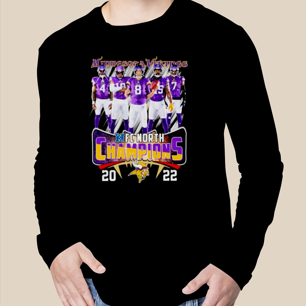 Minnesota Vikings Skyline 2022 NFC North Division Champions 2008-2022 T- shirt - Rosita Deal