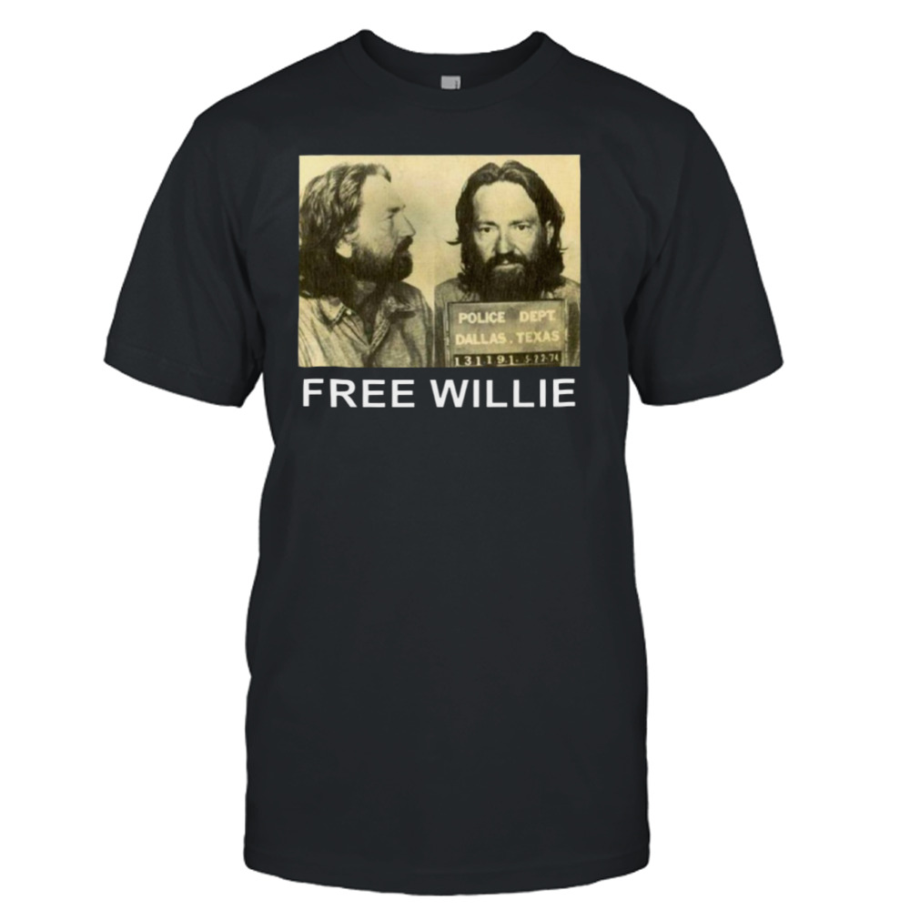 Mugshot Free Willie Willie Nelson shirt