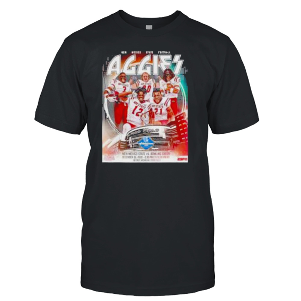 New mexico state football the aggies are headed to detroit rock city december 26 2022 shirt