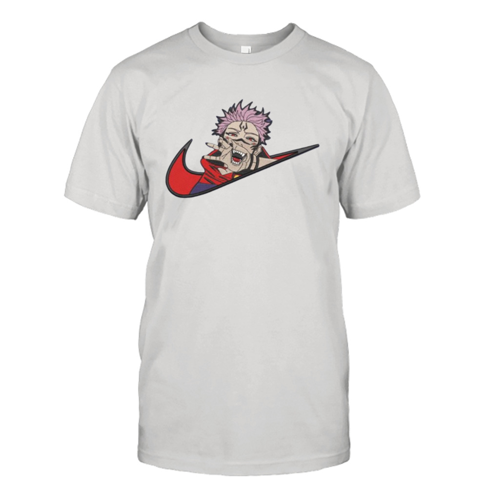 Nike Logo X Sukuna Mode Yuji Itadori From Jujutsu Kaisen Anime shirt