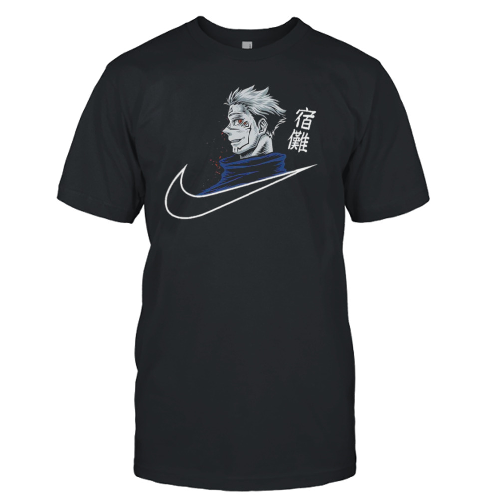 Nike Logo Yuji Itadori Sukuna Mode From Jujutsu Kaisen’s Anime shirt