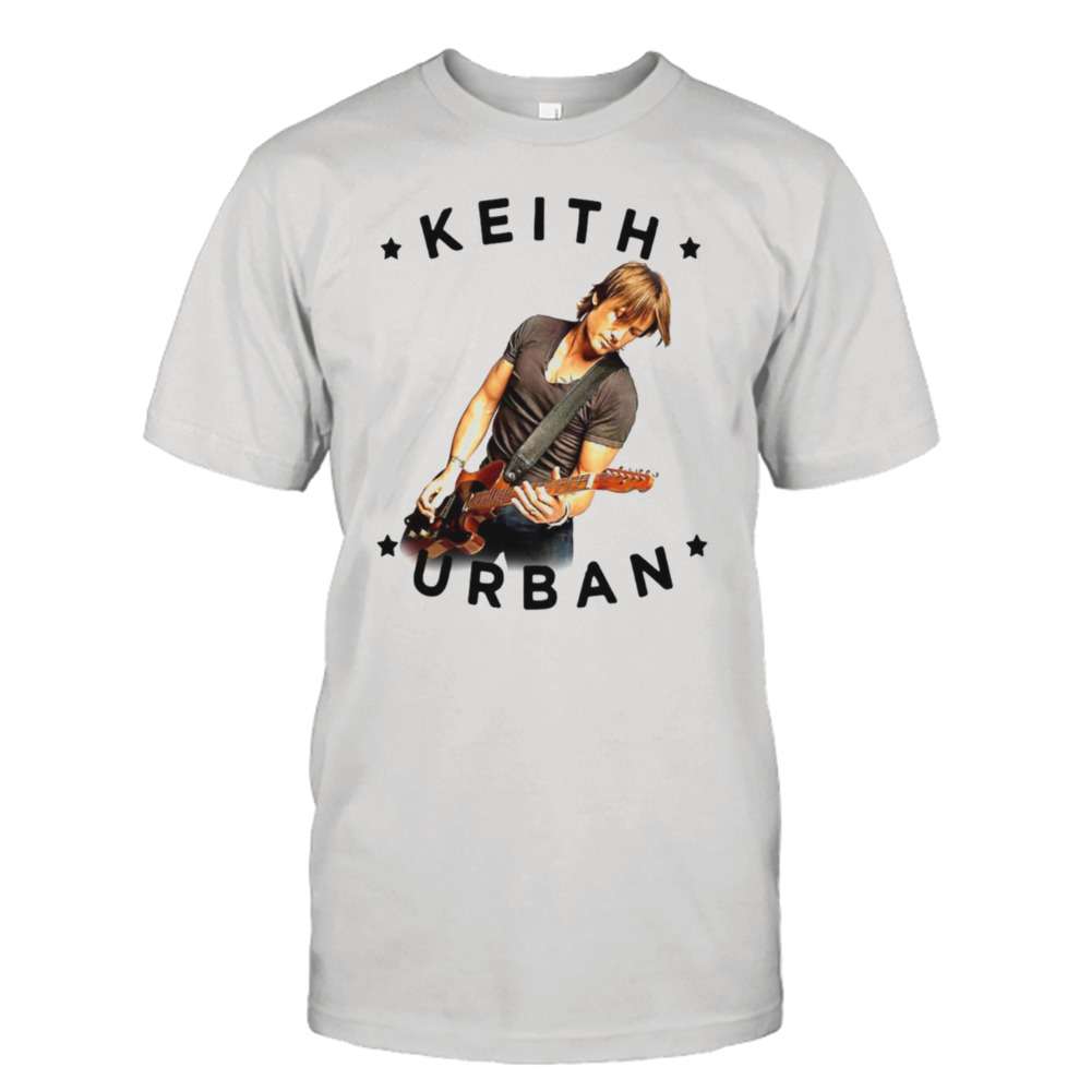 Paying Guitar Keith Urban Graphic Fanmade shirt