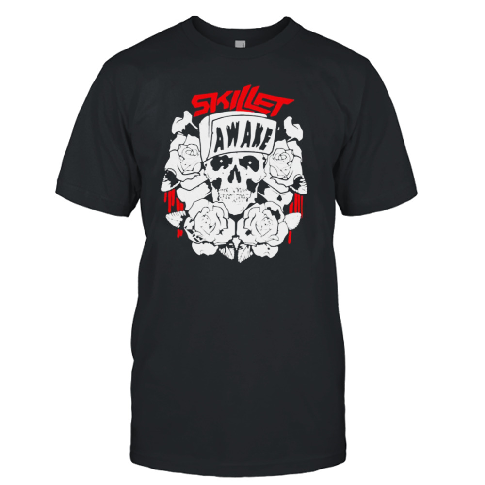 Roses And Skull Awake Vintage Skillet Music Band Shirt