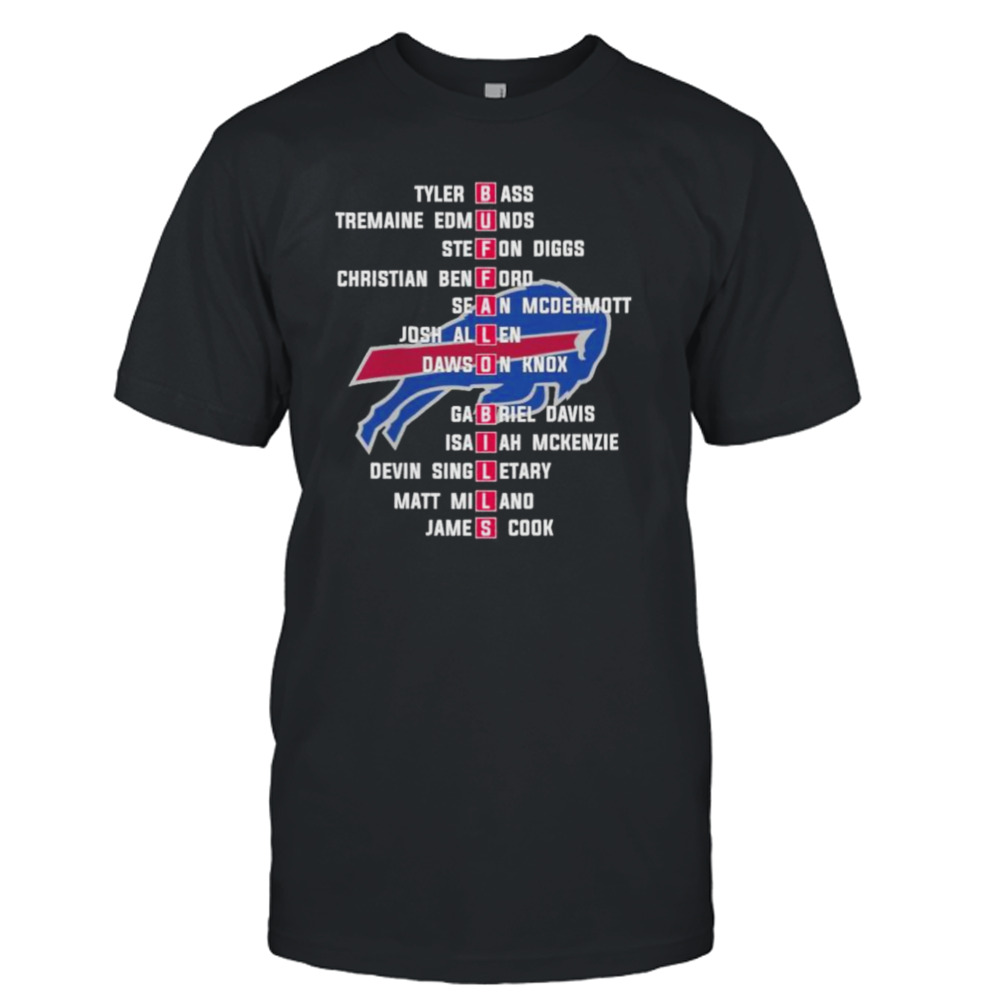 Roster Buffalo Bills 2022 AFC East division Champions shirt