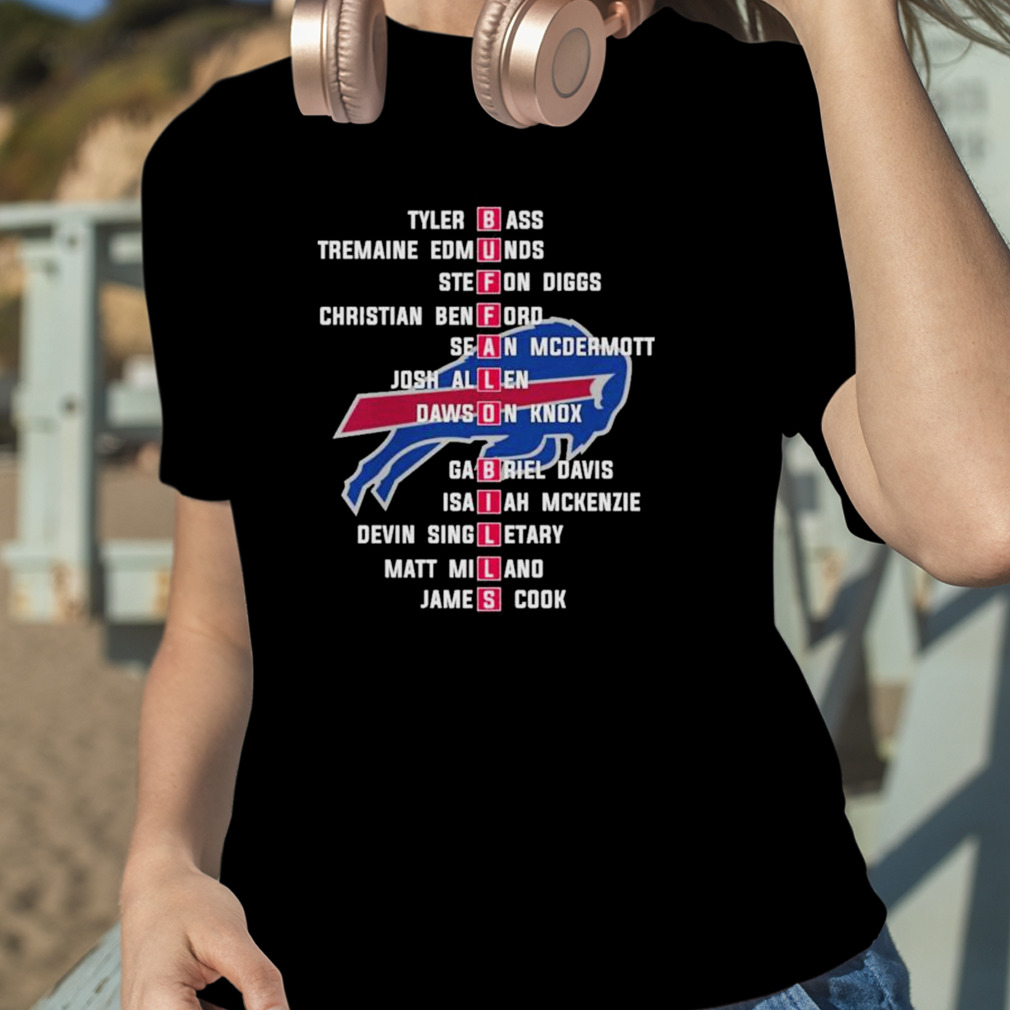 Roster Buffalo Bills 2022 AFC East division Champions shirt