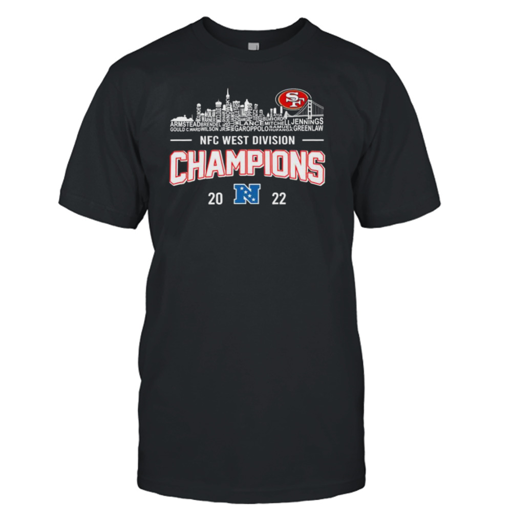 San Francisco 49ers Team Players 2022 NFC West Division Champions Shirt